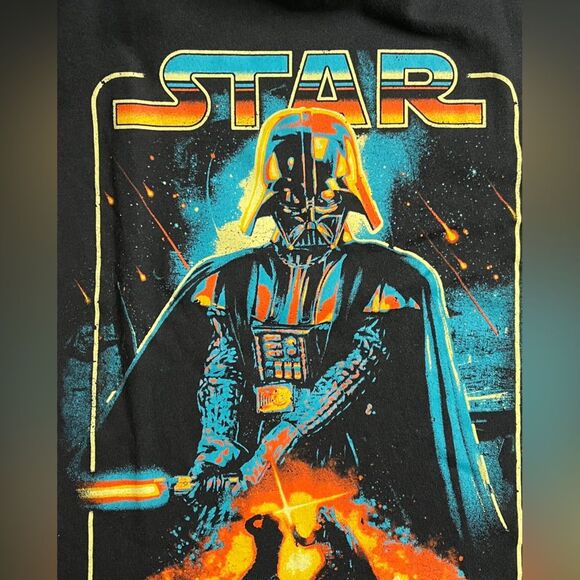 NWT Star Wars Darth Vader Black Graphic T Shirt Sz  XXL 18 - Picture 2 of 6